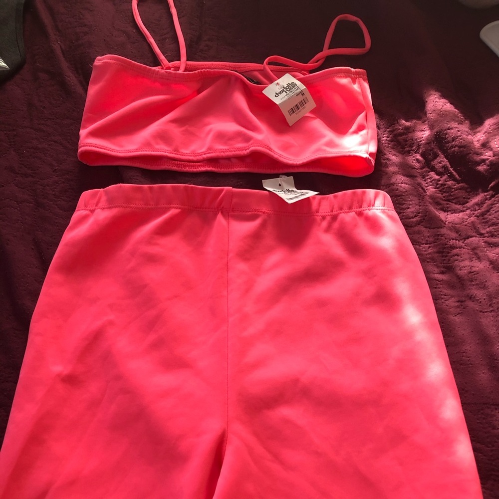 HOT PINK biker set - NEW